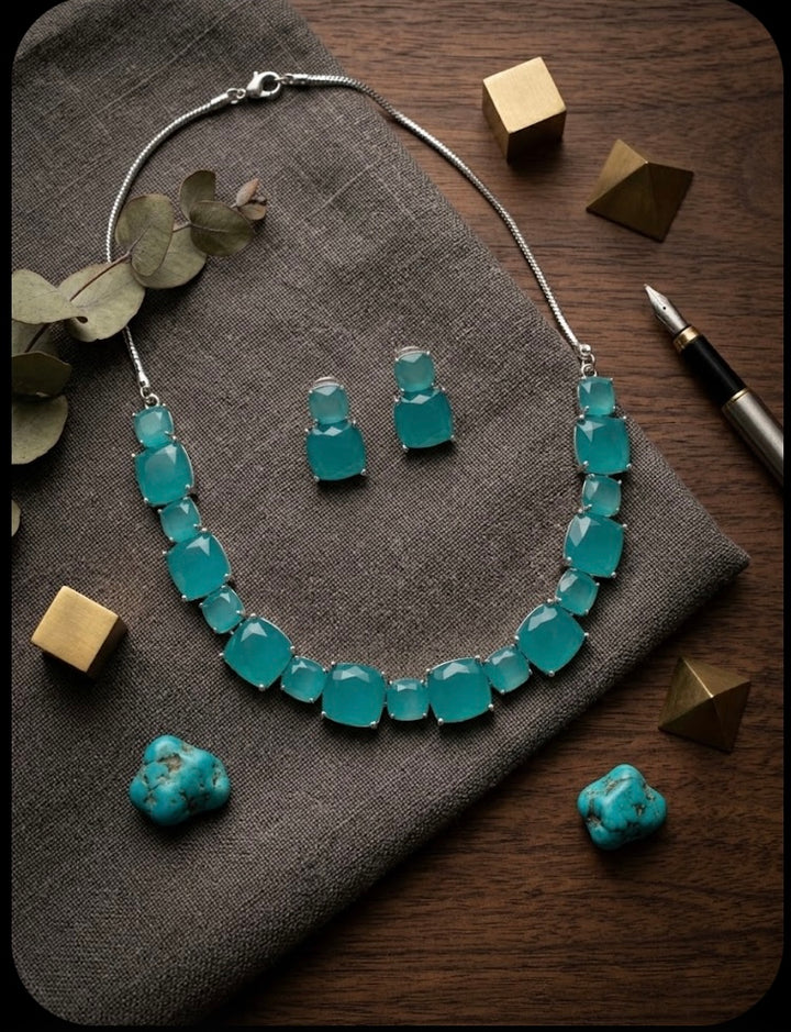 Crystal Necklace & Earring Set