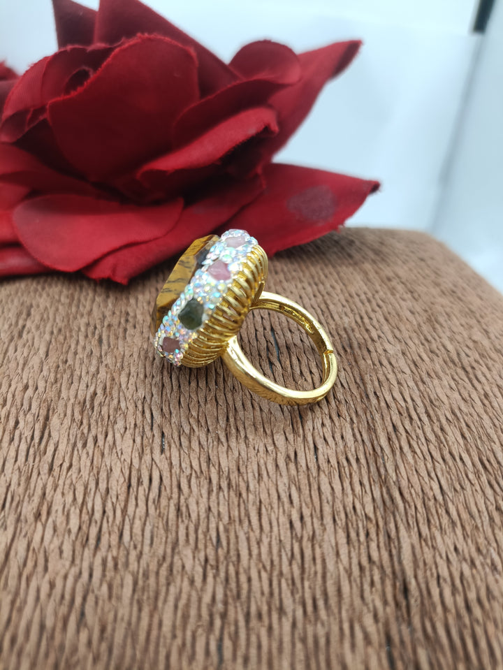 Rainbow stone ring
