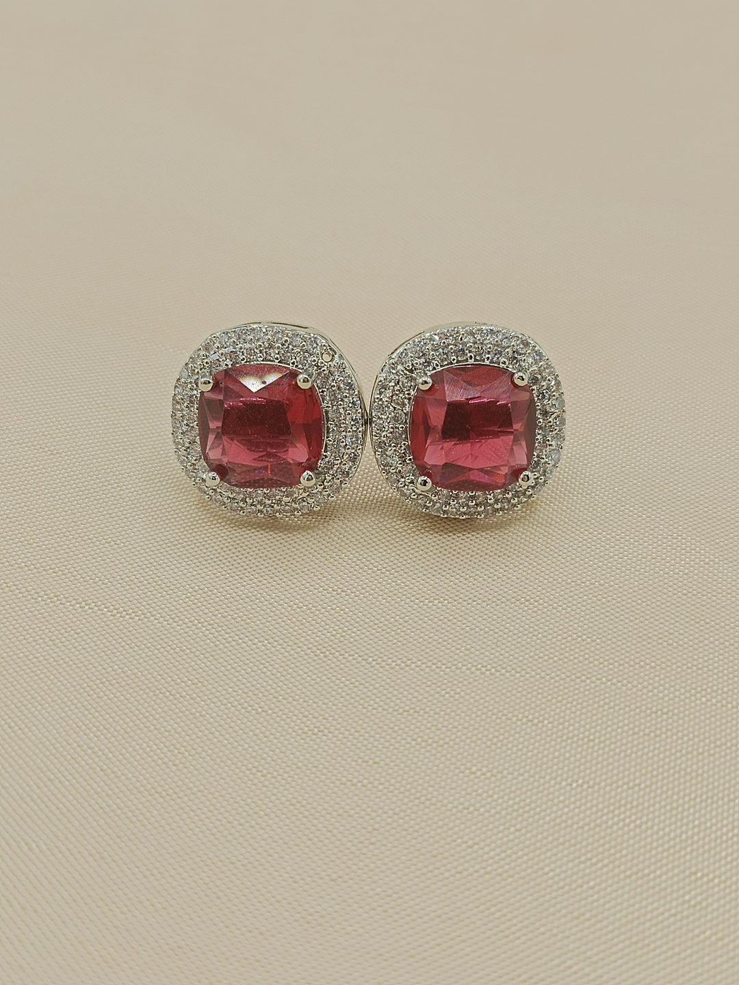 Square diamond studs