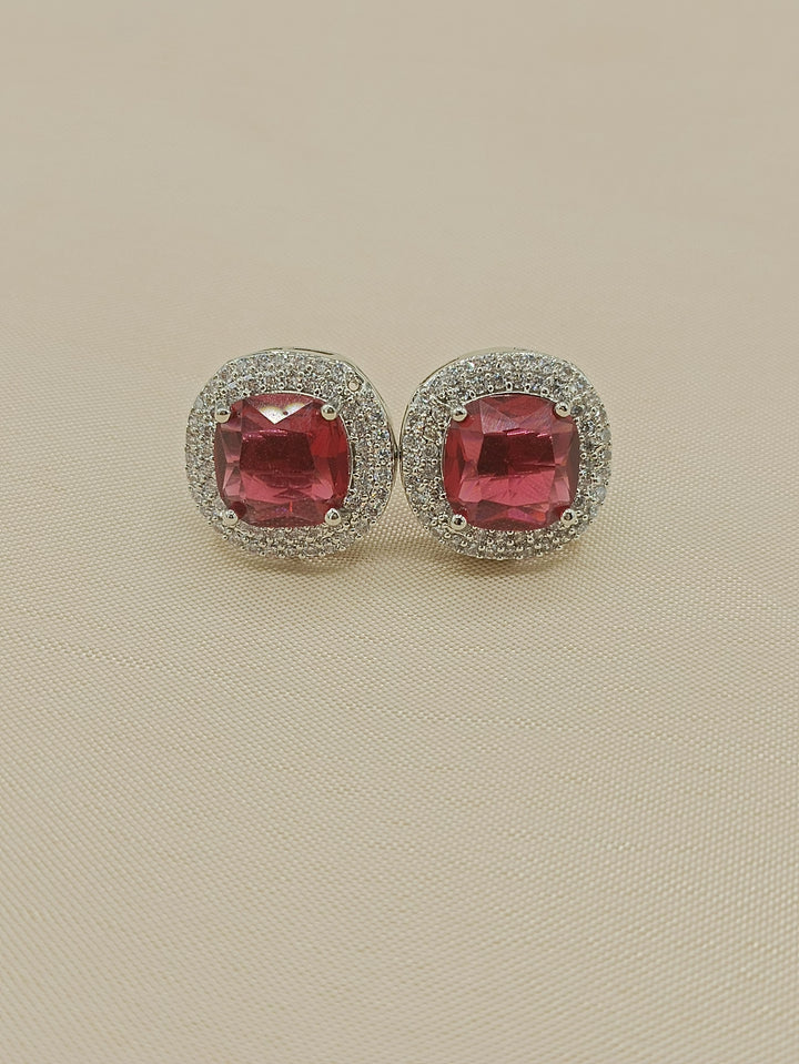 Square diamond studs