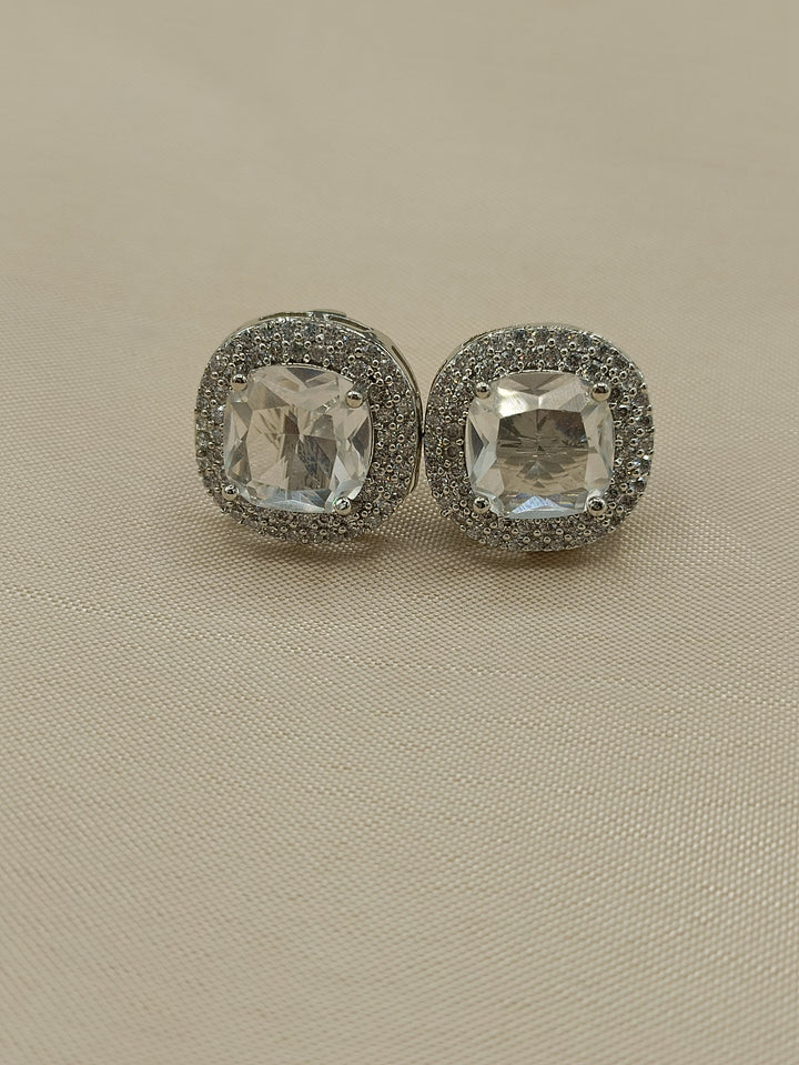 Square diamond studs
