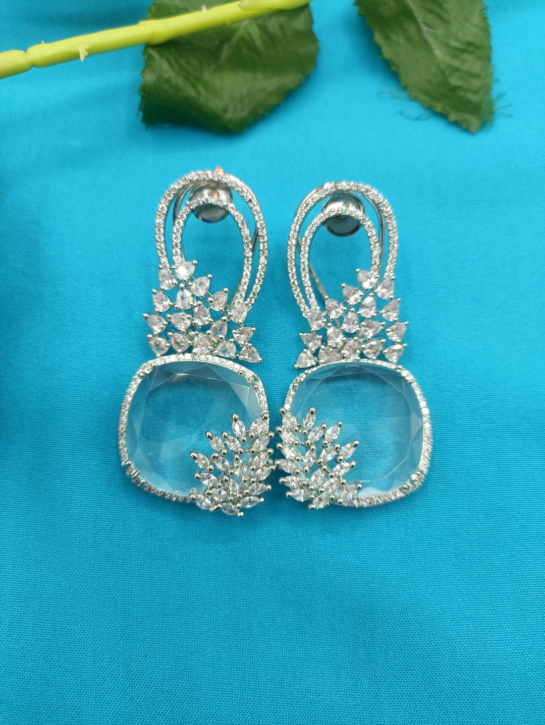 premium stone work earrings