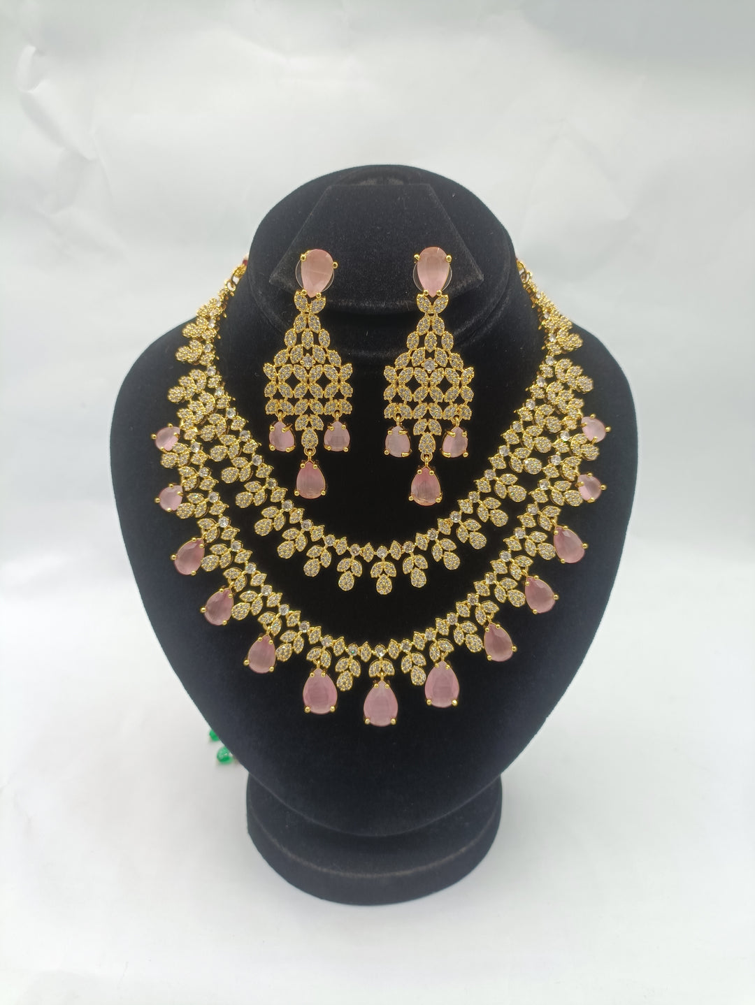 bridal double layer neckline