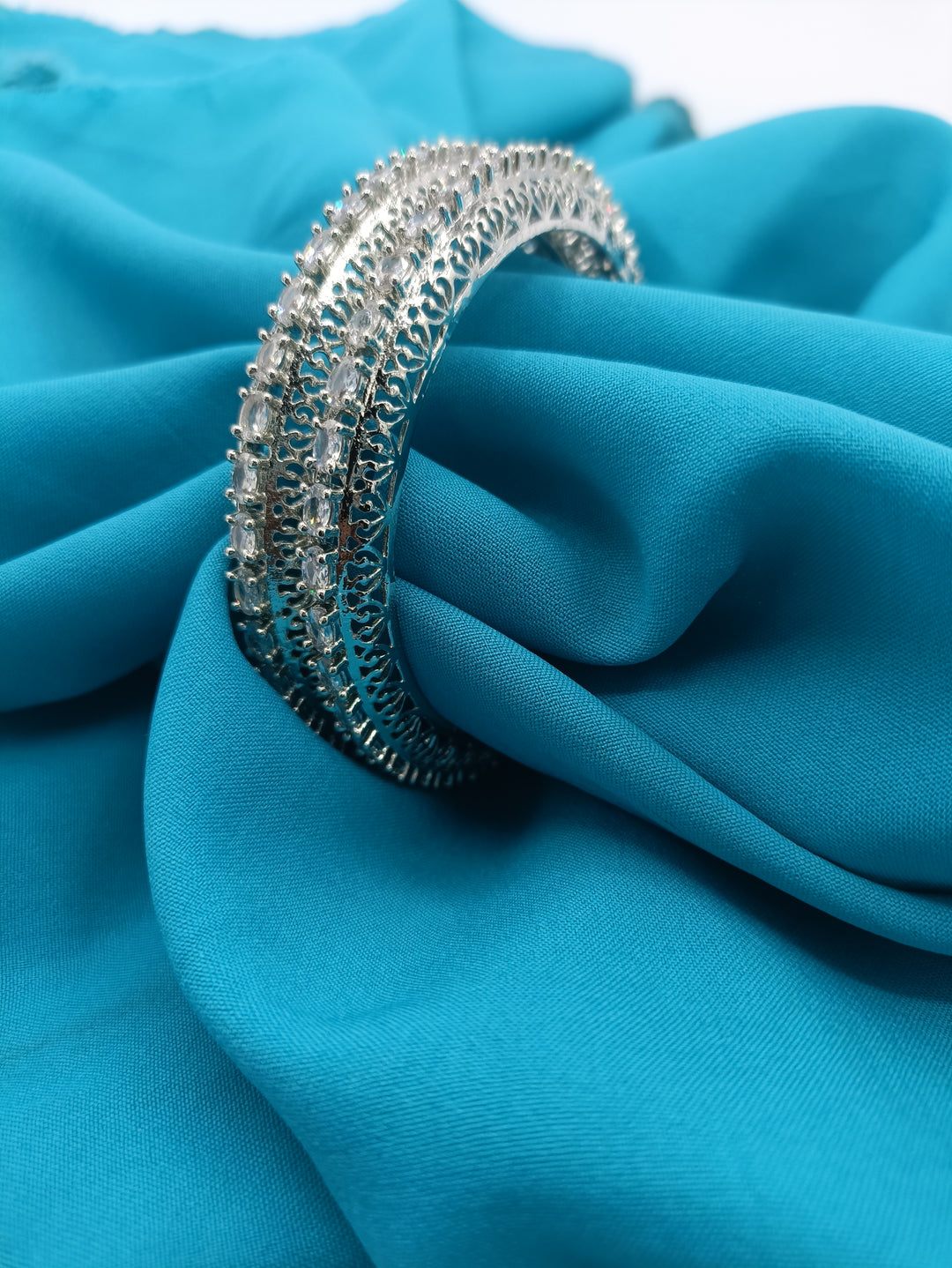 Silver platted American bangle