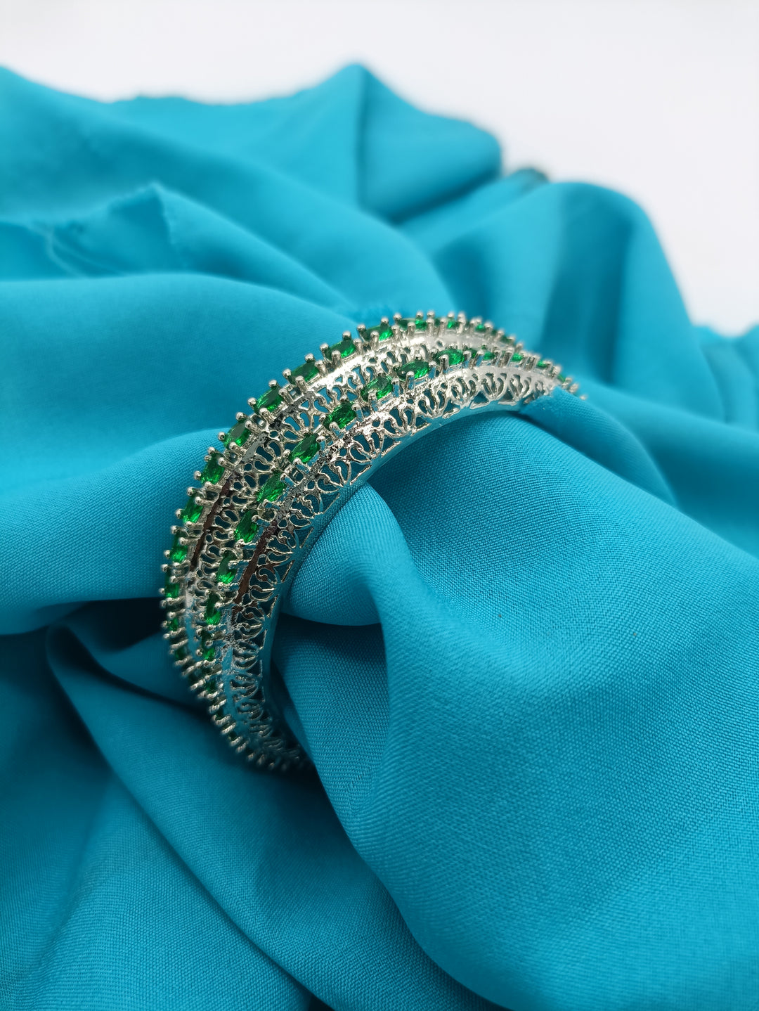 Silver platted American bangle