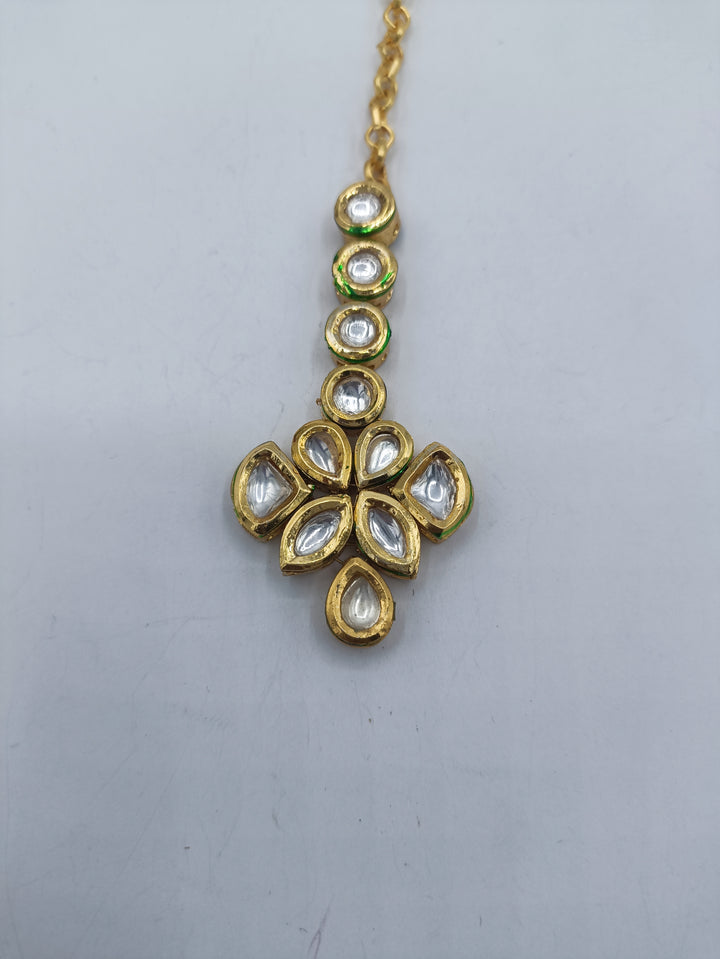 Kundan pool patti necklace