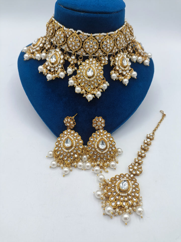 Kundan minakari bridal set