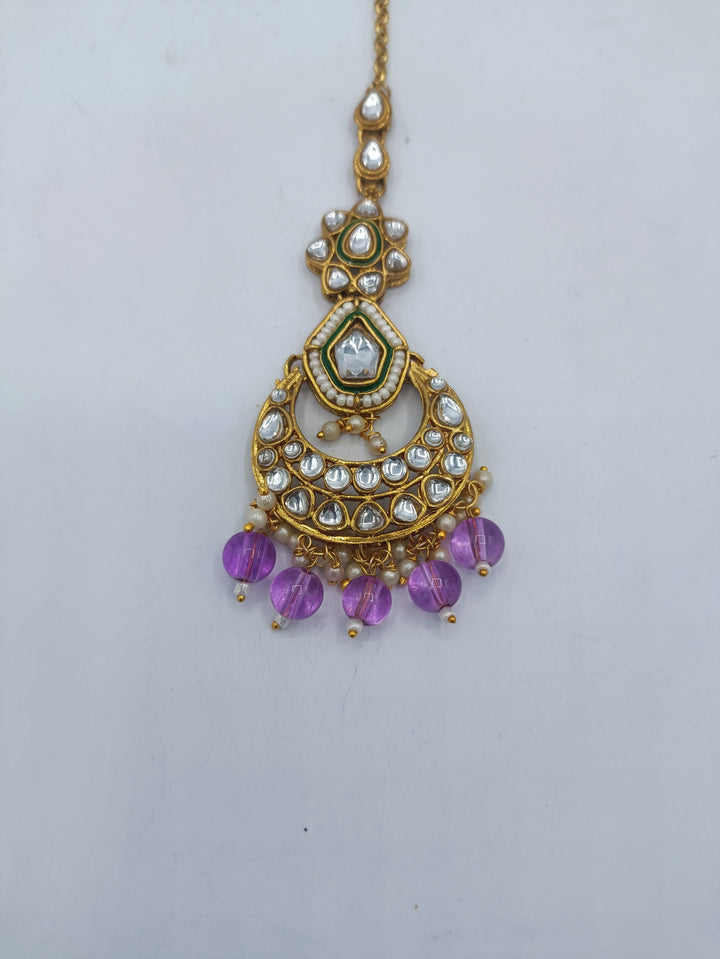 Sheesh kundan necklace