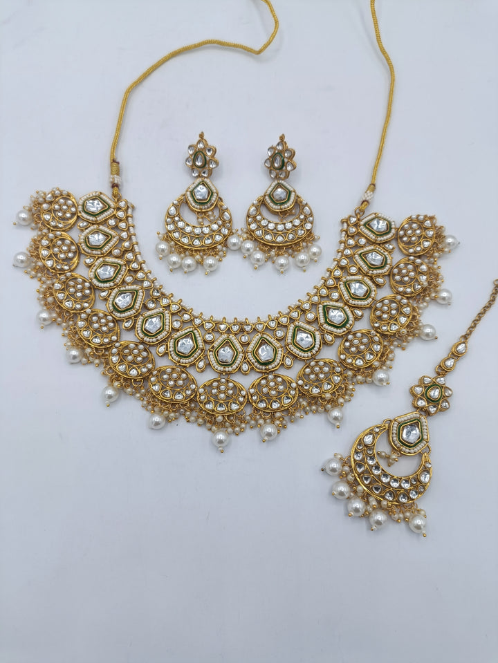 Sheesh kundan necklace