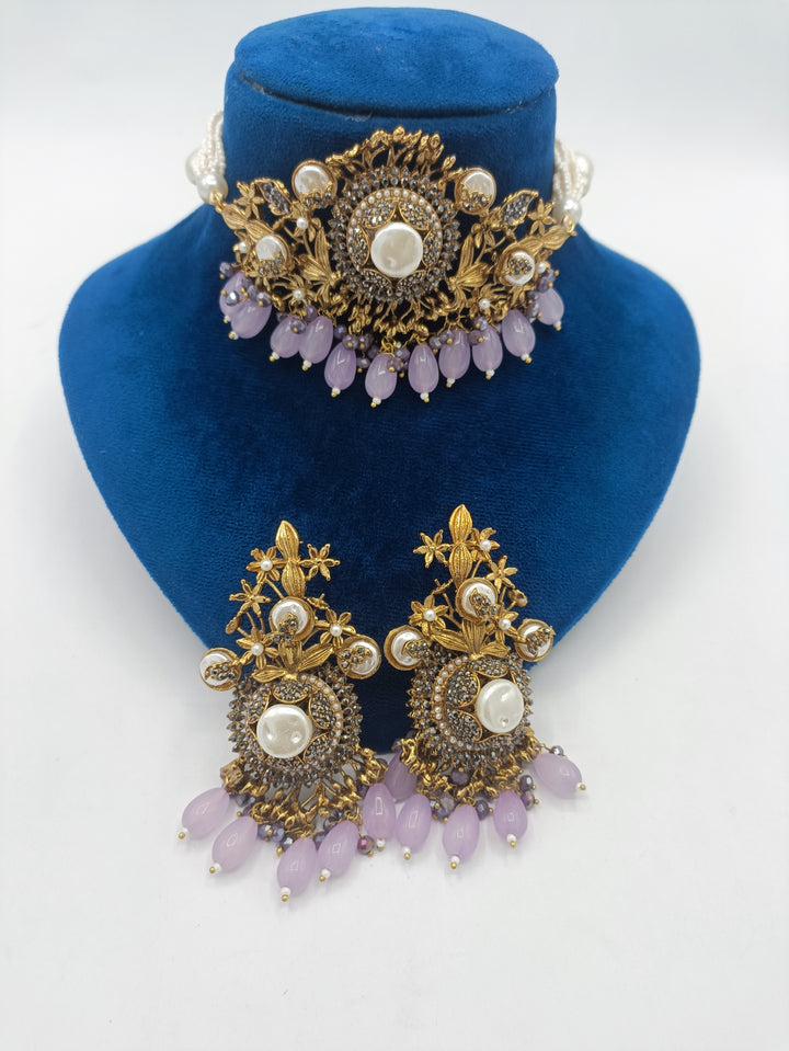 Lilac Turkish choker