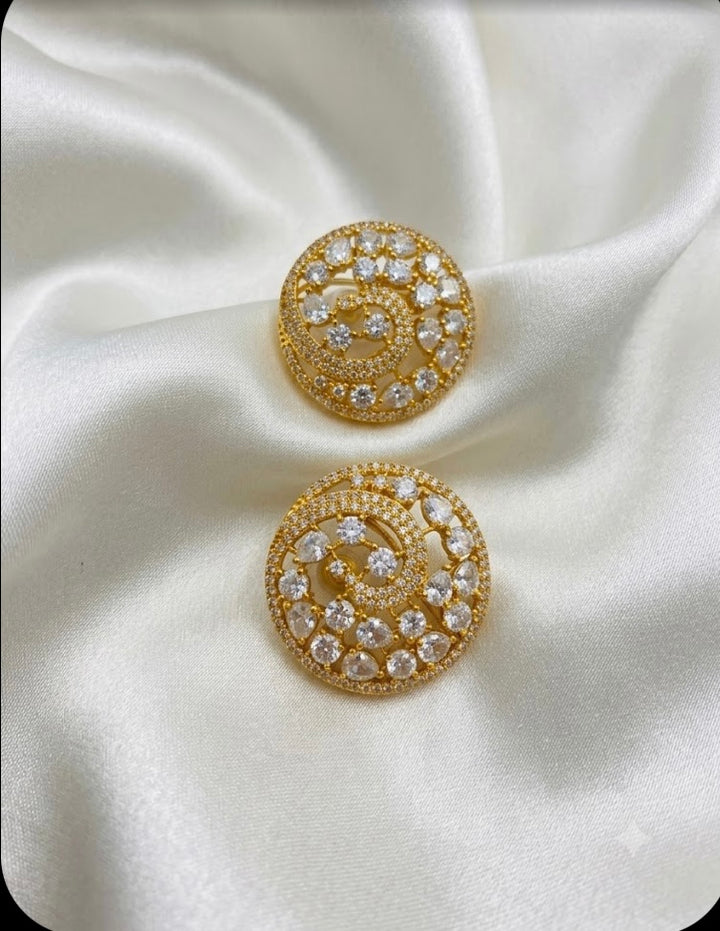 Diamond Spiral Studs