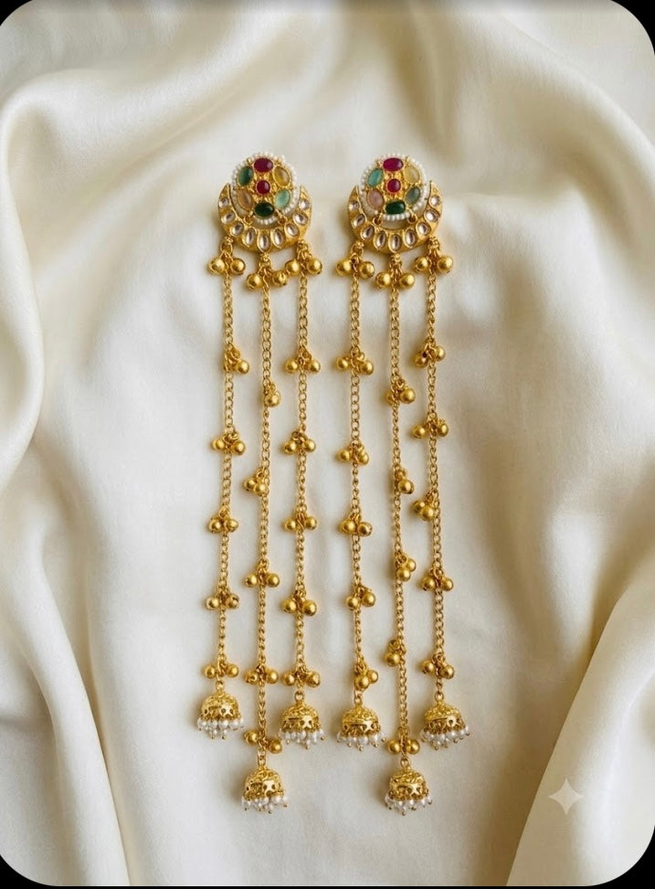 Kundan Chandelier Earrings