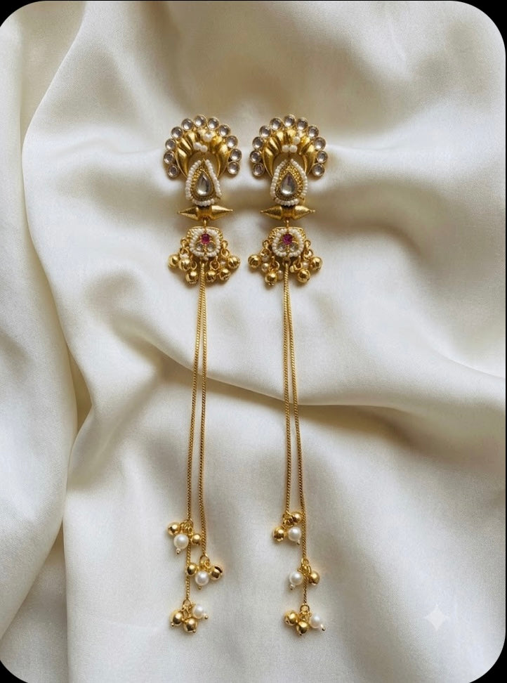 Peacock Motif Dangle