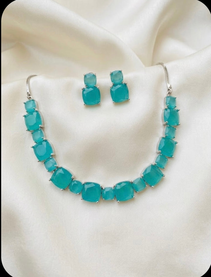 Crystal Necklace & Earring Set