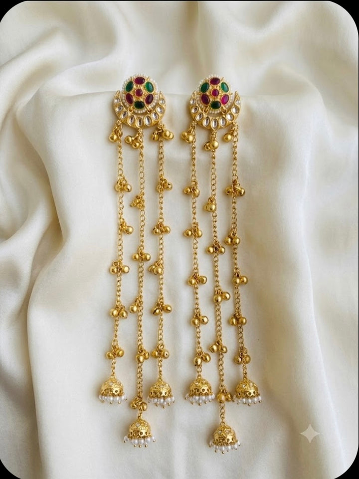 Kundan Chandelier Earrings