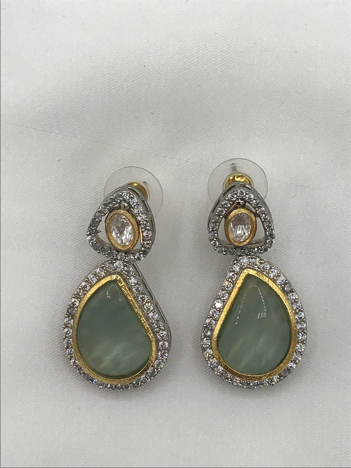 Pearl uncut diamond mala