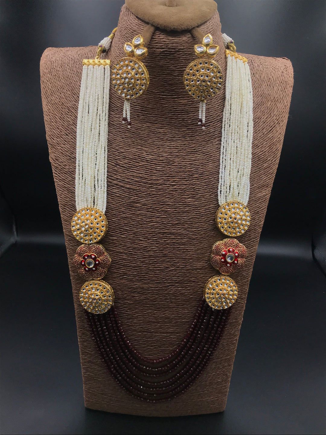 Pearl kundan mala