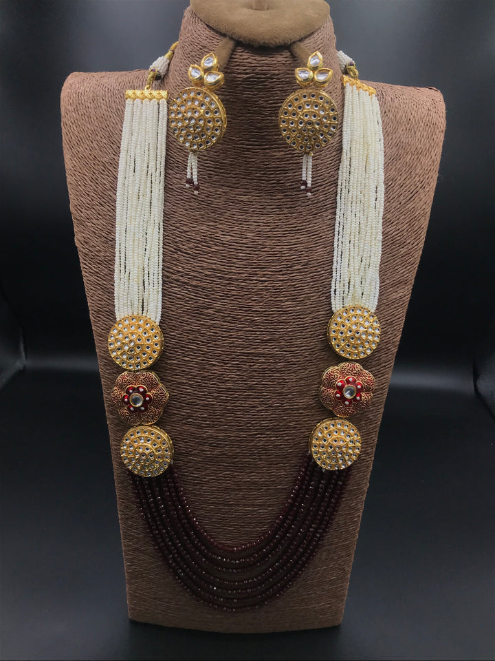 Pearl kundan mala