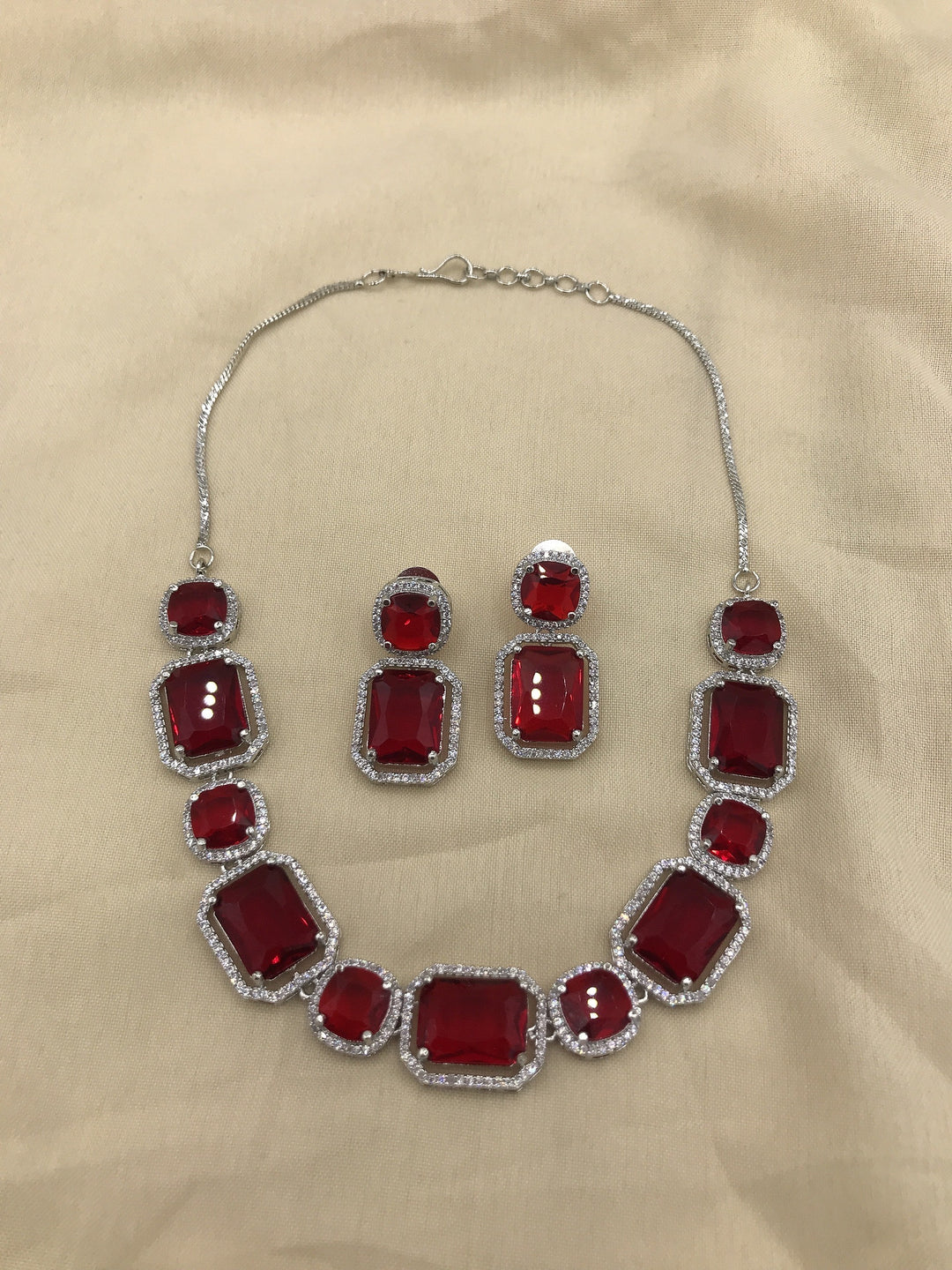 Russian doublet square necklace