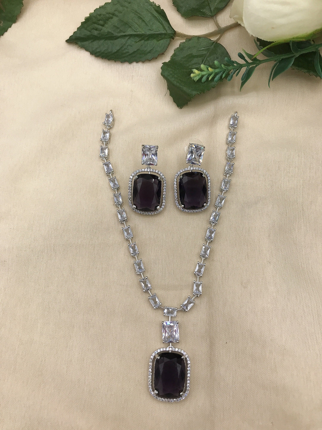 Diamond style long neckline