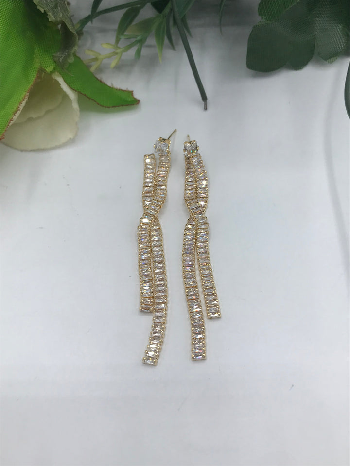 Statement diamond earrings