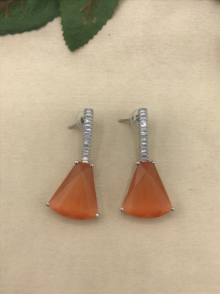 Orange diamond necklace